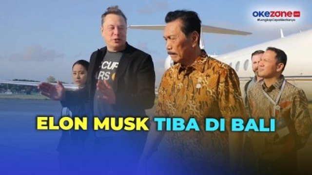 Elon Musk Tiba di Bali, Disambut Menko Marves Luhut