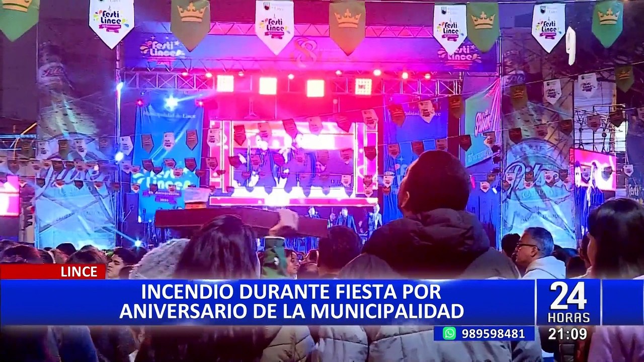 Se registra incendio durante fiesta de aniversa...