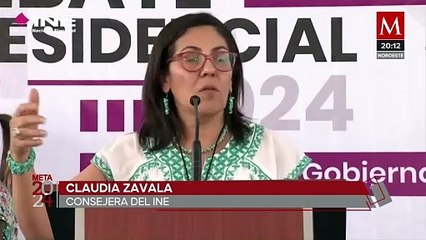 Consejera difiere del llamado de Taddei a la oposición al uso de colores del INE en debate