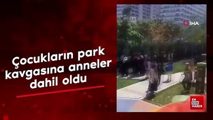 Çocukların park kavgasına anneler dahil oldu