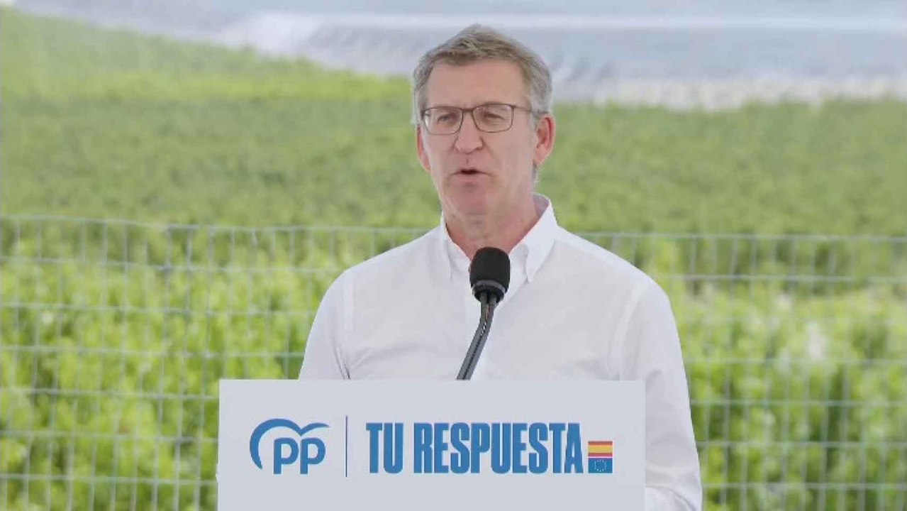 Feijóo pide desde Cieza (Murcia) que los ciudadanos acudan a votar masivamente el próximo 9 de junio.