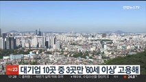 대기업 10곳 중 3곳만 '60세 이상' 고용해