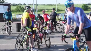 Scenes from the Round the Wrekin bike challenge.