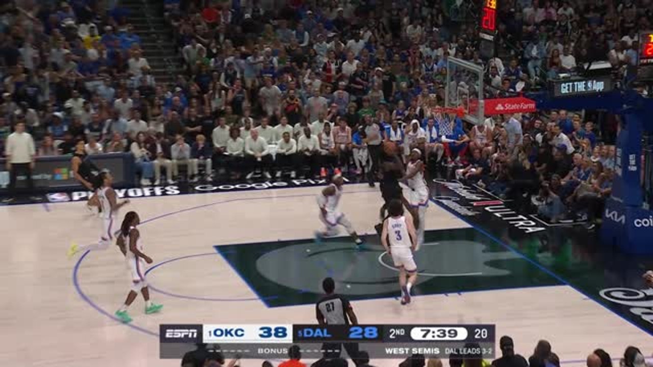Irving dazzles the Thunder defense and finishes