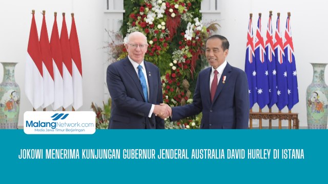 Presiden Jokowi Menerima Kunjungan Gubernur Jenderal Australia, David Hurley di Istana Negara