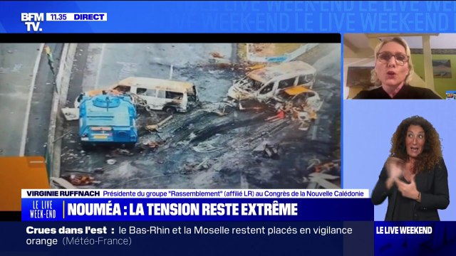C'est une forme de coup d'état : Virginie Ruffnach, présidente du groupe Rassemblement au Congrès de Nouvelle-Calédonie, évoque les émeutes sur l'île