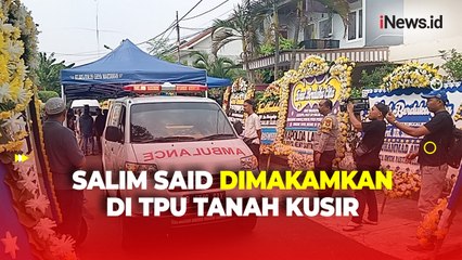 Dimakamkan di TPU Tanah Kusir, Jenazah Almarhum Salim Said Satu Liang Kubur dengan Ibunya