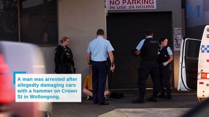 Cars vandalised with hammer on Crown St │ Illawarra Mercury │ May 19, 2024