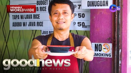 Tindero ng paresan, pinapakain nang libre ang mga batang kalye! | Good News