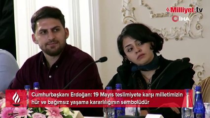 Cumhurbaşkanı Erdoğan milli sporcuları ve gençleri kabul etti