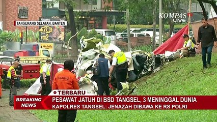 Download Video: Pesawat Latih Jatuh di Kawasan BSD Sebabkan 3 Orang Meninggal, Basarnas Ungkap Hal ini