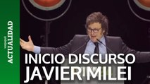 El extravagante comienzo de discurso de Milei en el acto de Vox