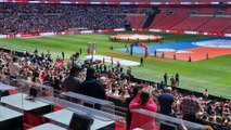 Crawley Town walk out at Wembley for the first time in their history