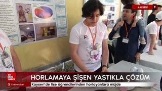 Kayseri'de lise öğrencilerinden horlayanlara müjde