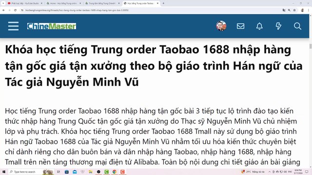 ChineMaster - Trung tâm tiếng Trung Quận Thanh Xuân uy tín TOP 1 tại Hà Nội chuyên đào tạo Hán ngữ sơ trung cao cấp