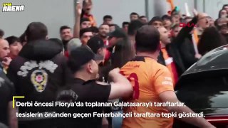 Galatasaray - Fenerbahçe derbisi öncesinde kadın taraftara tepki! Su şişesi fırlatıldı...