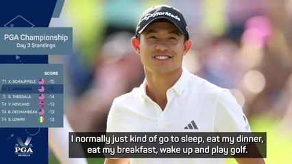 Morikawa drowning out the noise after third round at Valhalla