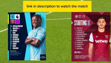 Manchester city vs west ham live stream