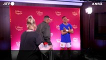 Mbappe' svela la sua statua di cera, sara' esposta al museo Madame Tussauds di Berlino