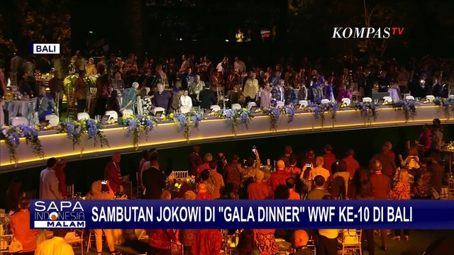 Sambutan Jokowi di Gala Dinner WWF ke-10 di Bali: Wujudkan Air Bersih Untuk Semua