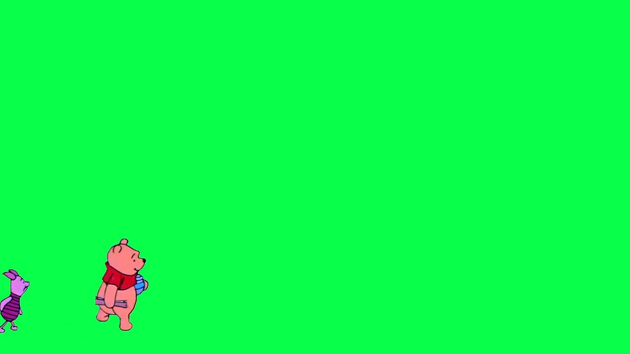 Pooh's Walk green screen