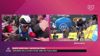 Nairo Quintana y sus emotivas palabras en el Giro de Italia