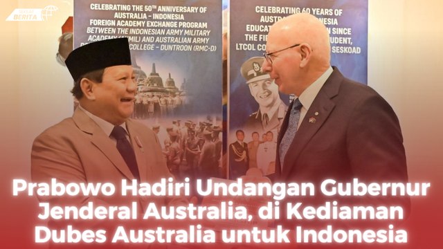 Prabowo Hadiri Undangan Gubernur Jenderal Australia, di Kediaman Dubes Australia untuk Indonesia
