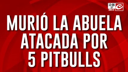 Terrible: anciana murió luego de ser atacada por 5 pitbulls