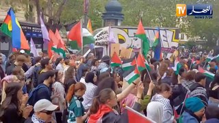 فلسطين :  تزامنا وذكرى النطبة الفلسطينية..مسيرات حاشدة في أوروبا لنصرة غزة