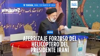 El helicóptero del presidente iraní sufre un 