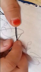 Beautiful word A with embroidery designs