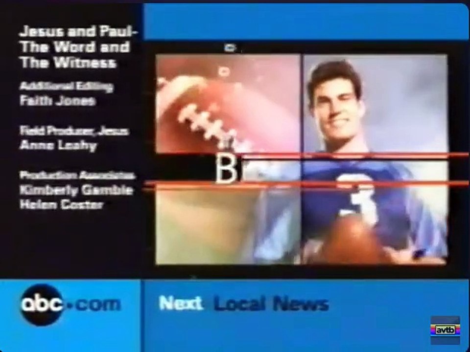 Peter Jennings Reporting: Jesus And Paul- The Word And The Witness ABC Split Screen Credits