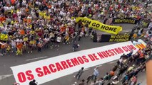 Video de la manifestación en contra de Peter Lim en los aledaños de Mestalla