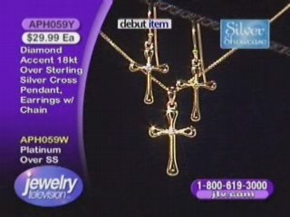 APH059- Cross Earring and Necklace Set