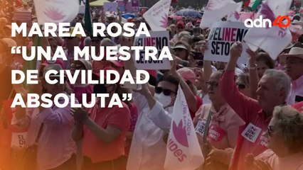 "Una muestra completa de civilidad absoluta" asistentes hablan sobre la marcha "Marea Rosa"