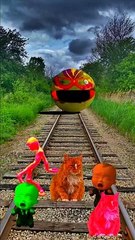 Baby Pac-Man Caught in Cat Attack! 🐱