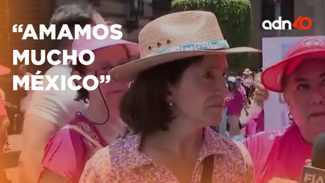Amamos mucho México, amamos mucho a nuestro país Opiniones de los asistentes a Marea Rosa