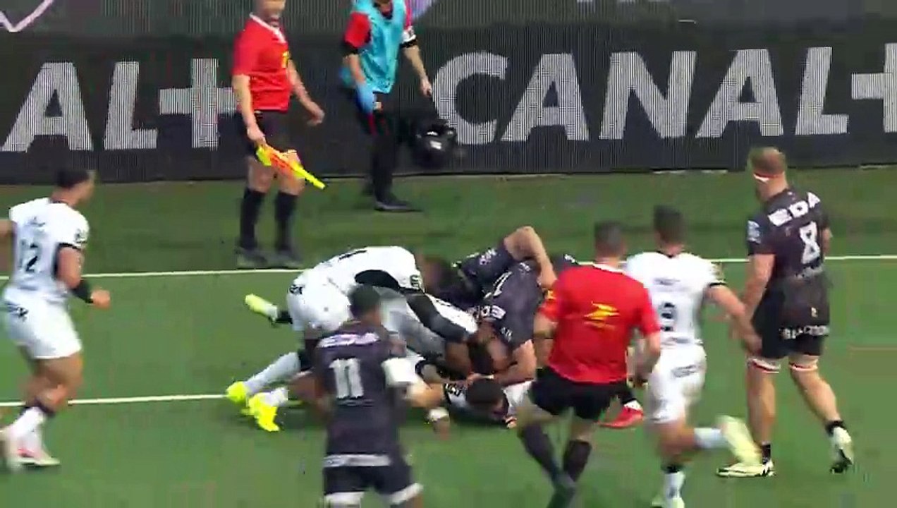 TOP 14 - Essai de David RIBBANS (RCT) - Oyonnax Rugby - RC Toulon