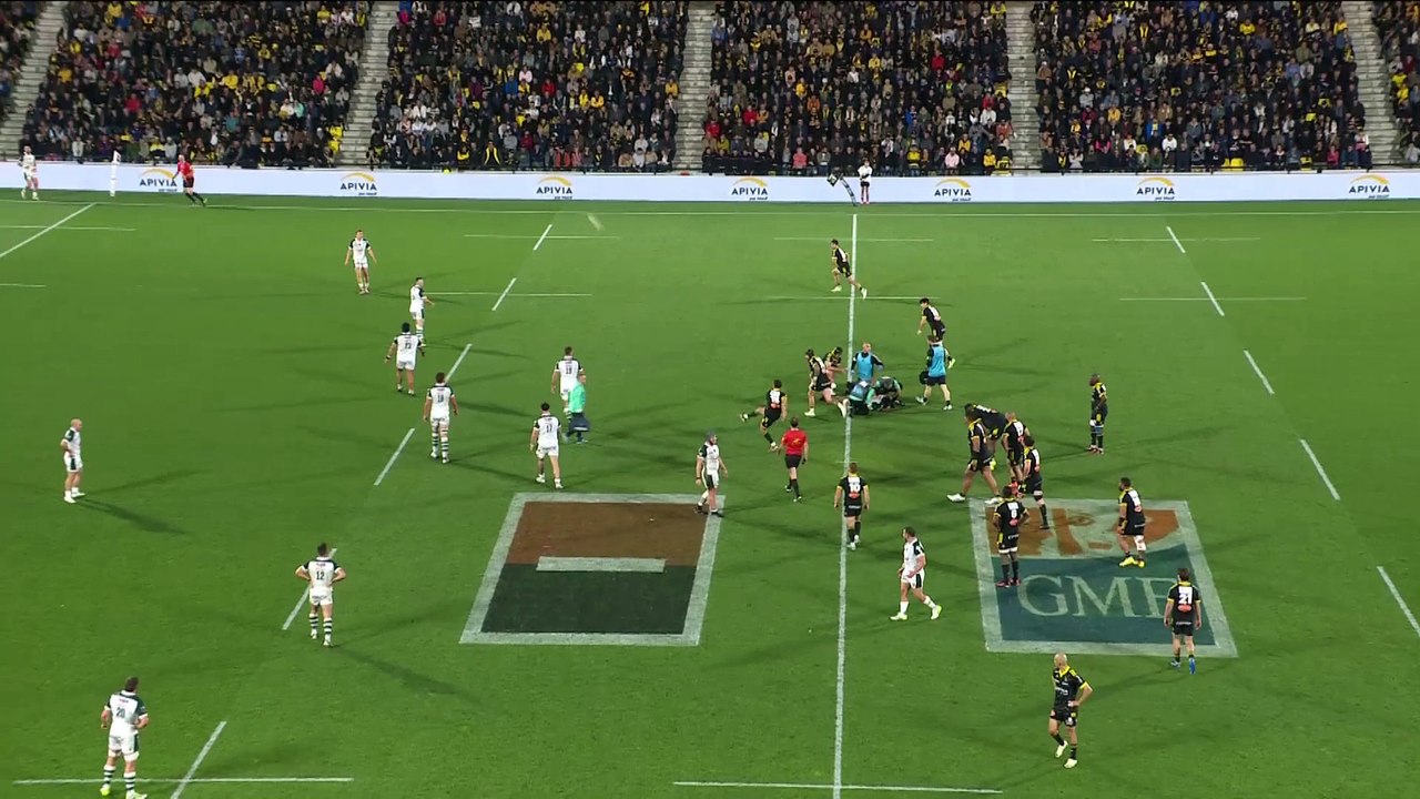 TOP 14 - Essai de Jules FAVRE (SR) ) Stade Rochelais - Section Paloise