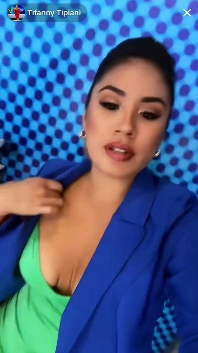 Tifanny Tipiani live titkok durante cortes comerciales El dominical, de Panamericana Television