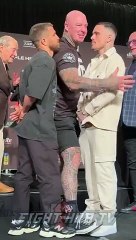 Lomachenko & Kambosos separated during intense face off!