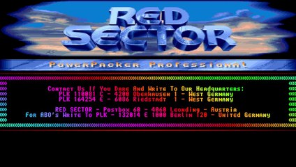 Amiga Cracktro - Powerpacker Professional by Tristar & Red Sector Incorporated