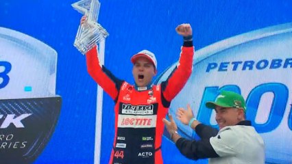 Bruno Baptista é 7º vencedor diferente da Stock Car em 2024 Eixo de transmissão do carro de Daniel Serra quebrou enquanto piloto seguia para a reta final da prova