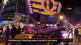 Fenerbahçe taraftarı, Galatasaray galibiyetini kutladı