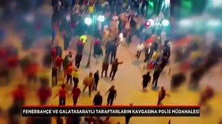 Fenerbahçe ve Galatasaraylı taraftarlar birbirlerine girdi!