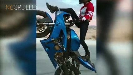 Girl Motorcycle Stunts 2018 _ Awesome People