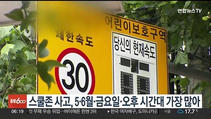 下载视频: 스쿨존 어린이 사고, 5·6월·금요일·오후 시간대 가장 많아