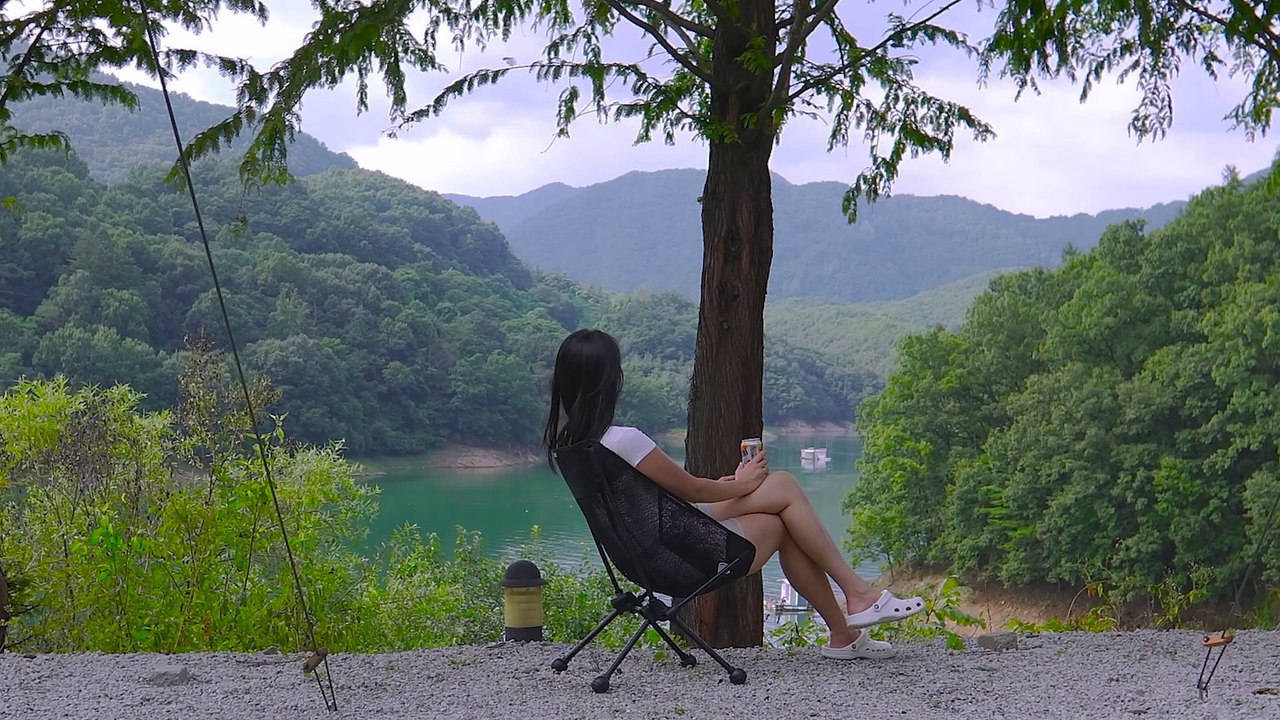 Solo Camping at The Most Beautiful Lake that makes Forget All Worries    Nature ASMR