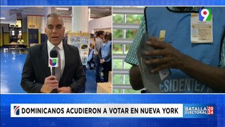 Dominicanos acudieron a votar en Nueva York  | Batalla electoral 2024
