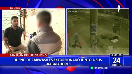 ¡Le piden 10 mil soles!: Dueño de CarWash es extorsionado junto a sus trabajadores en SJL